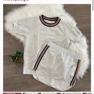 Anthropologie We are Sundays 2-piece heather gray Sweatshirt set
